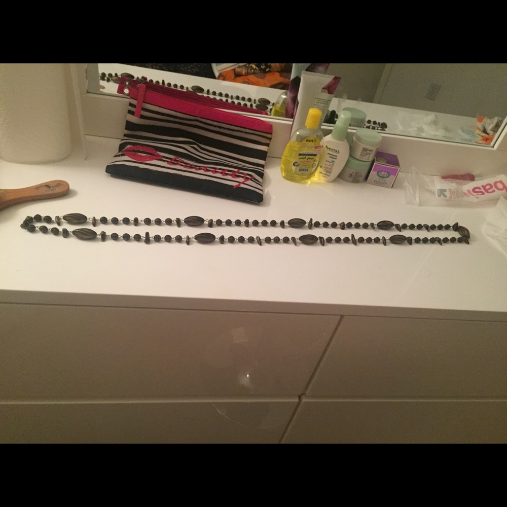 Green beaded necklace